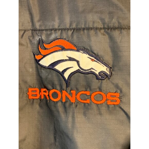 VTG Pro Player Denver Broncos Jacket XL / 2XL Embroider Logos Quilted 8980 - Picture 2 of 13